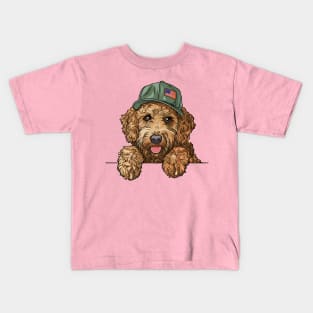 Goldendoodle Patriot Kids T-Shirt